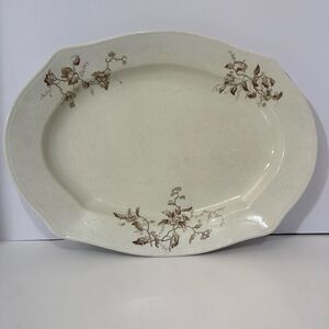 Antique Transferware Serving Platter S.F. & J England 1890s